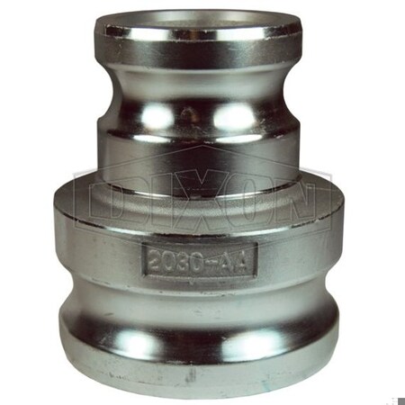 Dixon Global Type AA Jump Size Spool Adapter, 3 x 4 in Nominal, Male Adapter End Style, Aluminum G3040-AA-AL